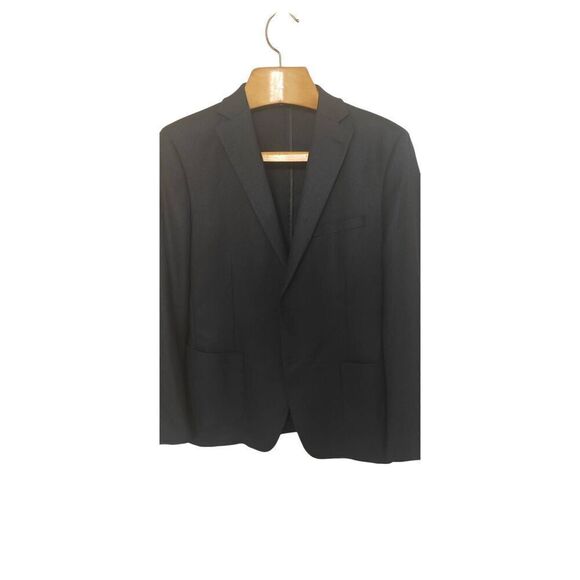 Micheal Kors Navy Light Weight Wool Causal Sport Jacket Size 42 Regular - Picture 1 of 12